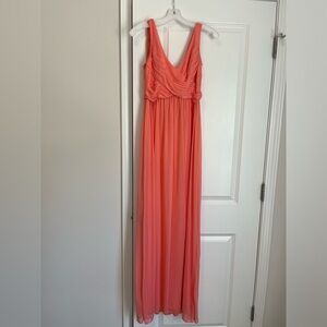 Coral bridesmaids dress